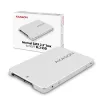 Axagon RSS-M2SD SATA - M.2 SATA SSD, interne 2,5-Zoll-ALU-Box, silber