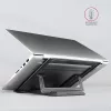 Axagon STND-L Aluminium-Ständer für Laptops, Größe 10 Zoll – 17,3 Zoll. Acht einstellbare Höhen- und Winkelpositionen. Graue Version.