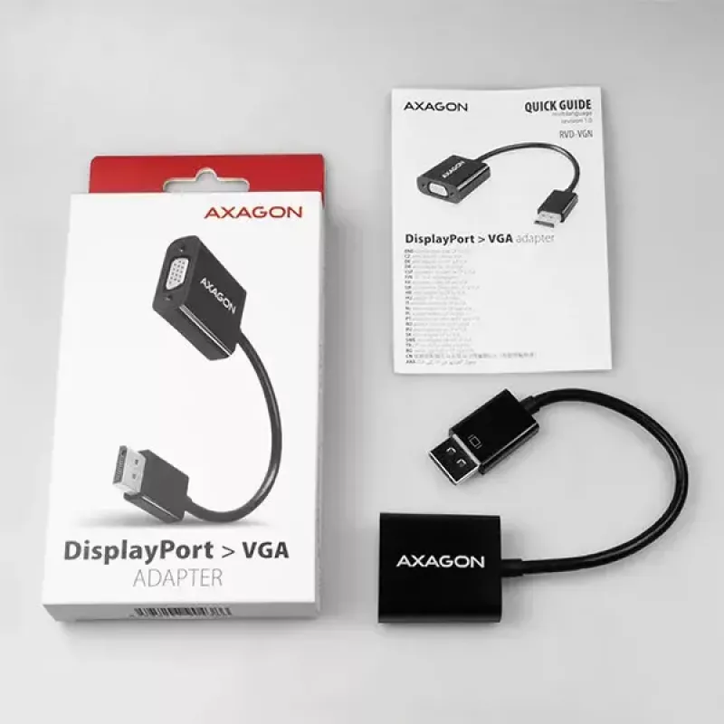 Videokabeladapter Axagon RVD-VGN DisplayPort auf VGA 0,16 m