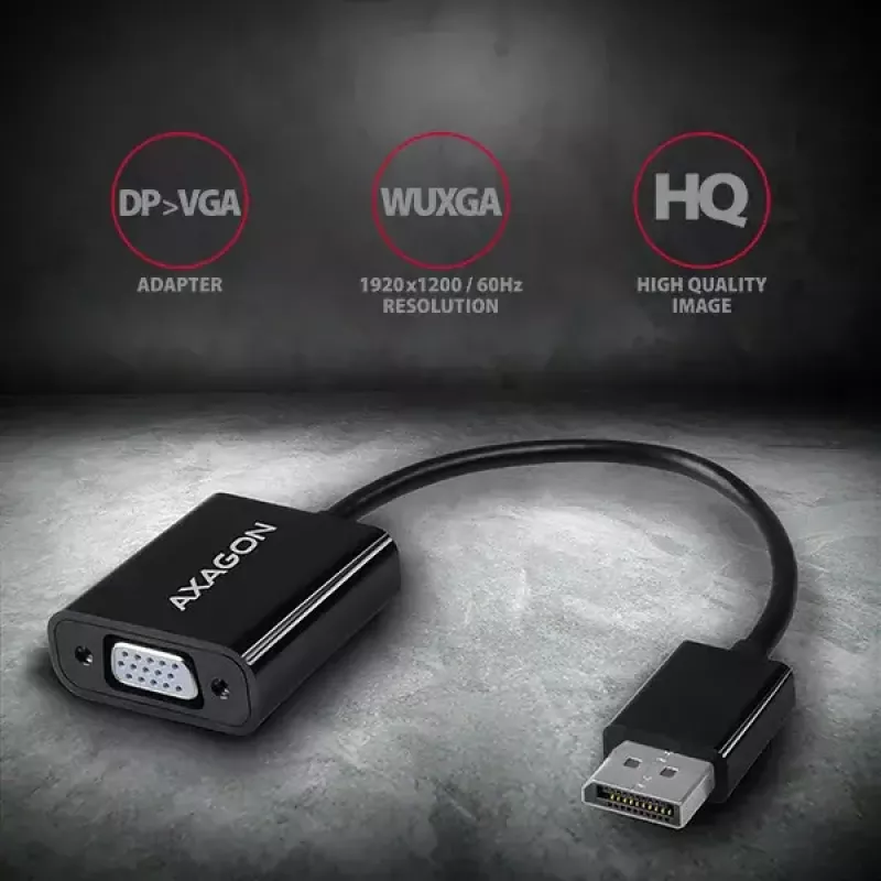 Videokabeladapter Axagon RVD-VGN DisplayPort auf VGA 0,16 m