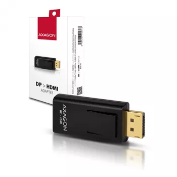 Kabel-Geschlechtswandler Axagon RVD-HI DisplayPort auf HDMI Schwarz