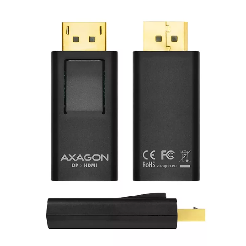 Kabel-Geschlechtswandler Axagon RVD-HI DisplayPort auf HDMI Schwarz