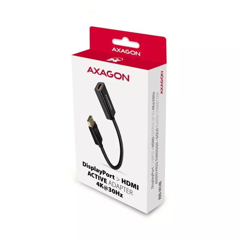 Axagon RVD-HI14N DisplayPort -> HDMI 1.4 Adapter 4K/30Hz