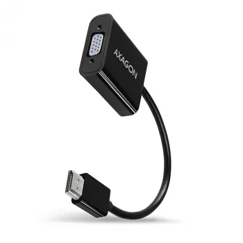 Axagon RVH-VGAN HDMI -> VGA Adapter FullHD, 1920x1200, Audio-Ausgang, Stromversorgung