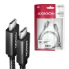 Axagon BUCM32-CM20AB SPEED+ USB-C USB 20Gbps/100W Kabel 2 m