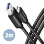 Axagon BUCM3-AM20AB SPEED USB-C <> USB-A 3.2 Gen 1 Kabel 2 m