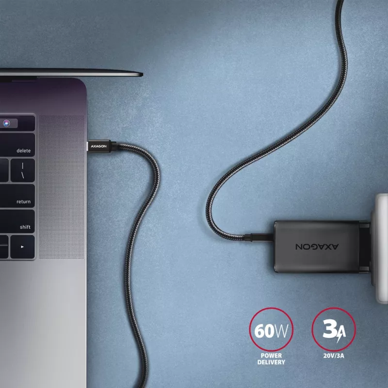 Axagon BUCM3-CM10AB SPEED USB-C <> USB-C 3.2 Gen 1 Kabel 1 m