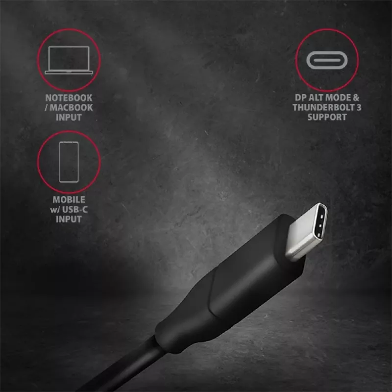 Axagon RVC-DPC USB-C -> DisplayPort Kabel 1,8m 4K/60Hz