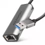 2.5 Gigabit Ethernet-Adapter AXAGON ADE-25R — USB Typ-C, 10/100/1000/2500 Mbit, 5000 Mbit/s, Aluminium, grau