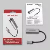2.5 Gigabit Ethernet-Adapter AXAGON ADE-25R — USB Typ-C, 10/100/1000/2500 Mbit, 5000 Mbit/s, Aluminium, grau