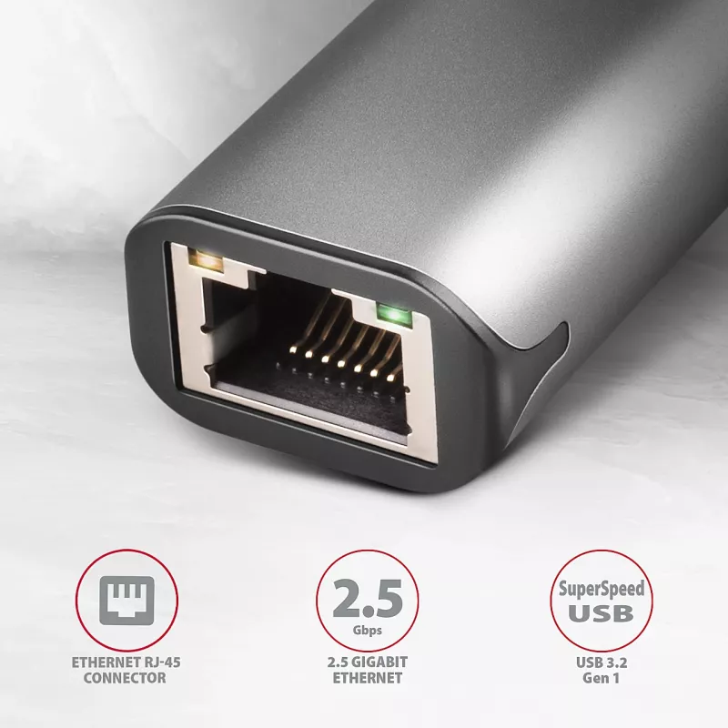 Axagon ADE-25RC SuperSpeed USB-C 2,5 Gigabit Ethernet-Adapter