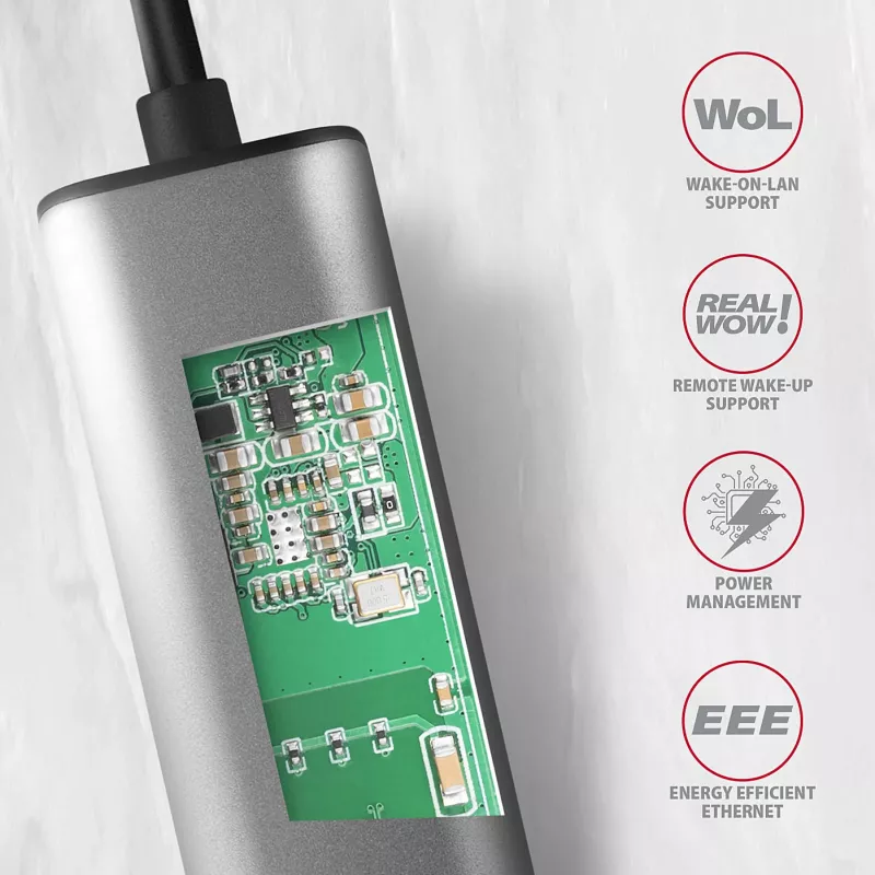 Axagon ADE-25RC SuperSpeed USB-C 2,5 Gigabit Ethernet-Adapter