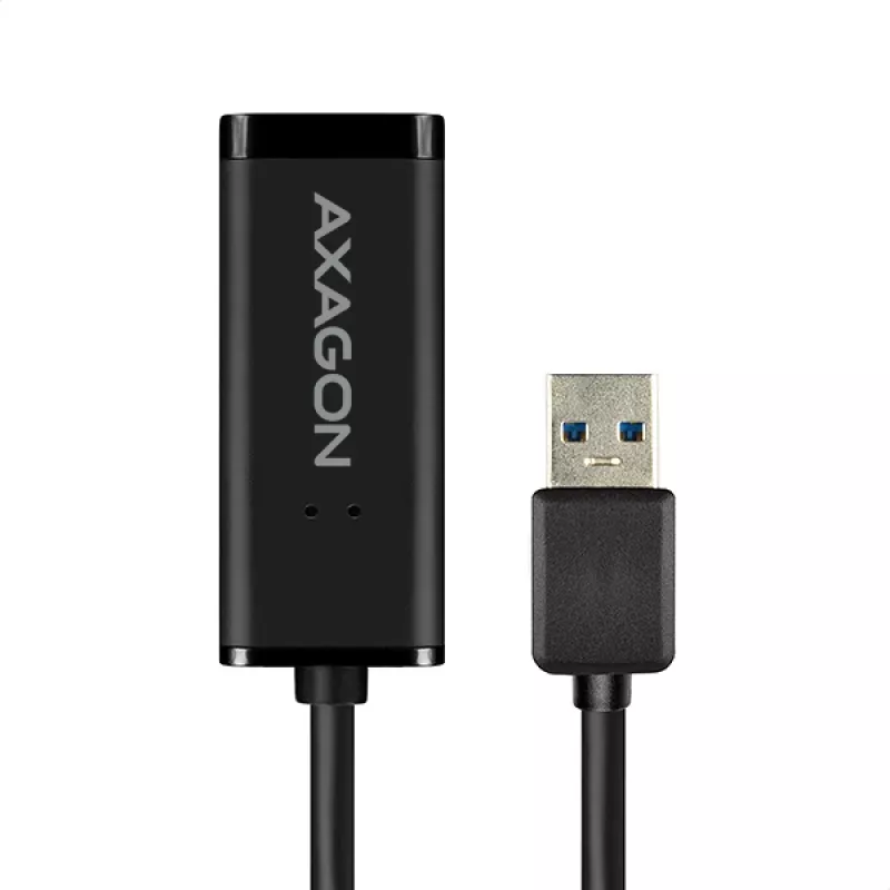 Axagon ADE-SR USB-A Gigabit-Ethernet-Adapter, kabelgebunden, USB, Ethernet, 1000 Mbit/s, Schwarz