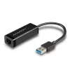 Axagon ADE-SR USB-A Gigabit-Ethernet-Adapter, kabelgebunden, USB, Ethernet, 1000 Mbit/s, Schwarz