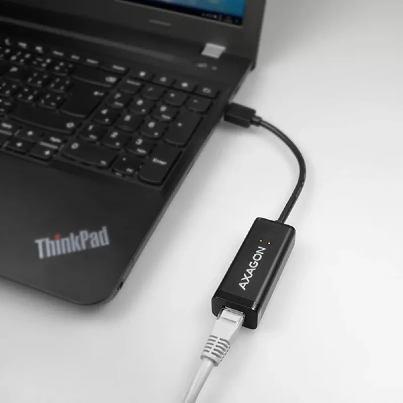 Axagon ADE-SR USB-A Gigabit-Ethernet-Adapter, kabelgebunden, USB, Ethernet, 1000 Mbit/s, Schwarz