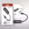 Axagon ADE-SR USB-A Gigabit-Ethernet-Adapter, kabelgebunden, USB, Ethernet, 1000 Mbit/s, Schwarz