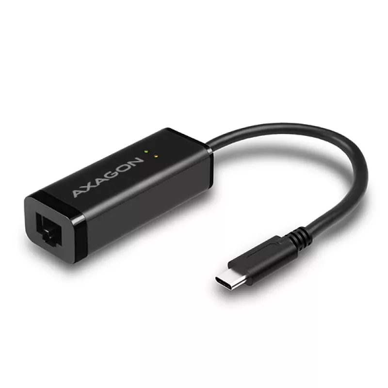 Axagon ADE-SRC USB-C Gigabit-Ethernet-Adapter, kabelgebunden, USB Typ-C, Ethernet, 1000 Mbit/s, Schwarz