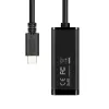 Axagon ADE-SRC USB-C Gigabit-Ethernet-Adapter, kabelgebunden, USB Typ-C, Ethernet, 1000 Mbit/s, Schwarz