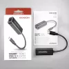 Axagon ADE-SRC USB-C Gigabit-Ethernet-Adapter, kabelgebunden, USB Typ-C, Ethernet, 1000 Mbit/s, Schwarz
