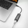Axagon ADE-SRC USB-C Gigabit-Ethernet-Adapter, kabelgebunden, USB Typ-C, Ethernet, 1000 Mbit/s, Schwarz