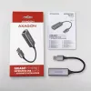 AXAGON USB 3.2 Gen 1 Type-A auf Gigabit Ethernet Adapter ADE-TR — 10/100/1000 Mbps, Metall Titan Grau, 5000 Mbit/s