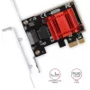 Interne Netzwerkkarte AXAGON PCEE-GIX — PCI Express, Ethernet, 5000 Mbit/s, IEEE 802.3/802.3ab/802.3u