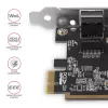Axagon PCEE-GRF PCIe - Gigabit Ethernet Adapter Realtek 8111F inkl. SP & LP