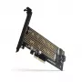 Axagon PCEM2-D PCIe x4 - M.2 NVMe M-Key + SATA B-Key Slot Adapter mit SP & LP