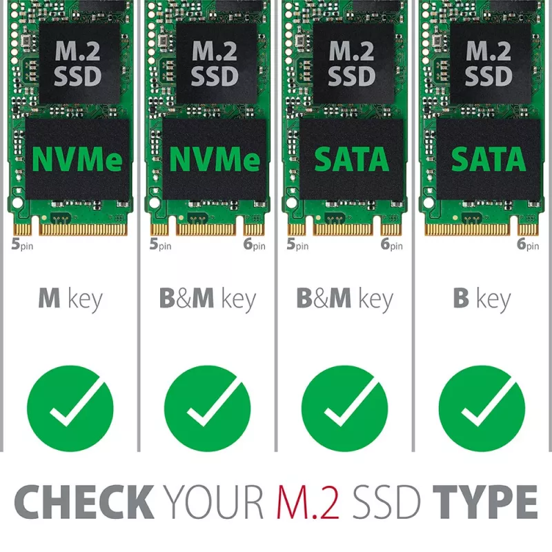 Axagon PCEM2-D PCIe x4 - M.2 NVMe M-Key + SATA B-Key Slot Adapter mit SP & LP