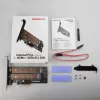 Axagon PCEM2-D PCIe x4 - M.2 NVMe M-Key + SATA B-Key Slot Adapter mit SP & LP
