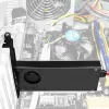 Axagon PCEM2-DC PCIe x4 - M.2 NVMe M-Key + SATA B-Key Slot Adapter mit Kühler, SP & LP