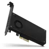 Axagon PCEM2-DC PCIe x4 - M.2 NVMe M-Key + SATA B-Key Slot Adapter mit Kühler, SP & LP