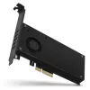 Axagon PCEM2-DC PCIe x4 - M.2 NVMe M-Key + SATA B-Key Slot Adapter mit Kühler, SP & LP