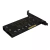 Axagon PCEM2-DC PCIe x4 - M.2 NVMe M-Key + SATA B-Key Slot Adapter mit Kühler, SP & LP