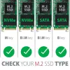 Axagon PCEM2-DC PCIe x4 - M.2 NVMe M-Key + SATA B-Key Slot Adapter mit Kühler, SP & LP