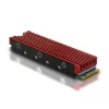 Axagon CRL-M2 Passiver Aluminium-Kühler für alle M.2 SSDs, Größe 2280, 12 mm hoch.