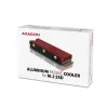Axagon CRL-M2 Passiver Aluminium-Kühler für alle M.2 SSDs, Größe 2280, 12 mm hoch.