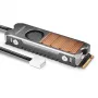 Axagon CLR-M2FAN Kupferkühlkörper mit Lüfter für einseitige und doppelseitige M.2-SSD-Laufwerke, Größe 2280, Höhe 13 mm.
