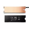 Axagon CLR-M2FAN Kupferkühlkörper mit Lüfter für einseitige und doppelseitige M.2-SSD-Laufwerke, Größe 2280, Höhe 13 mm.