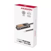 Axagon CLR-M2FAN Kupferkühlkörper mit Lüfter für einseitige und doppelseitige M.2-SSD-Laufwerke, Größe 2280, Höhe 13 mm.