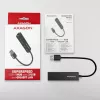Axagon HMA-GL3A Multiport-Hub USB 3.0 Typ A Gbit-LAN 3x USB-A microSD Kabelgebunden USB 3.2 Gen 1 (3.1 Gen 1) Type-A Schwarz