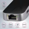 Axagon HMC-6GL USB 3.2 Gen 1 Hub, 3x USB-A, HDMI 4K/30Hz, RJ-45, PD 100W, 20 cm USB-C-Kabel