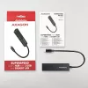 USB-C Hub Axagon HMC-GL3A 3x USB-A Gbit-LAN Schwarz