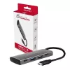 AXAGON HMC-4G2, USB-C 3.2 Gen 2 10 Gb/s Hub, Anschlüsse 2x USB-A + 2x USB-C, Kabel USB-C 13cm