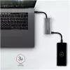 AXAGON HMC-4G2, USB-C 3.2 Gen 2 10 Gb/s Hub, Anschlüsse 2x USB-A + 2x USB-C, Kabel USB-C 13cm