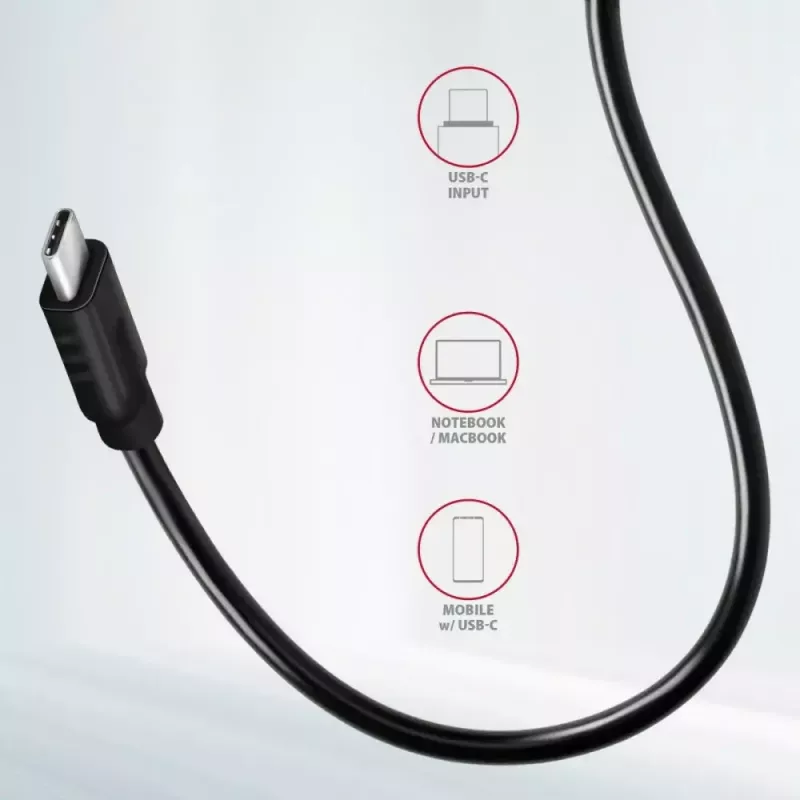 AXAGON HMC-4G2, USB-C 3.2 Gen 2 10 Gb/s Hub, Anschlüsse 2x USB-A + 2x USB-C, Kabel USB-C 13cm