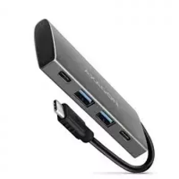 AXAGON HMC-4G2, USB-C 3.2 Gen 2 10 Gb/s Hub, Anschlüsse 2x USB-A + 2x USB-C, Kabel USB-C 13cm