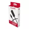 Axagon HUE-M1AL 4x USB 3.2 Gen 1 MINI-Hub, Metall, 1,2 m USB-A-Kabel
