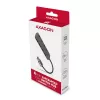 Axagon HUE-MSA Superspeed USB-A Switch Hub 4x USB 3.0 Aktiv - 20cm Schwarz USB 3.2 Gen 1 (3.1 Gen 1) Type-A 5000 Mbit/s Grau