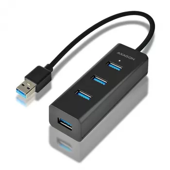 Axagon HUE-S2B 4x USB 3.0 CHARGING Hub, Stromversorgung über Micro-USB